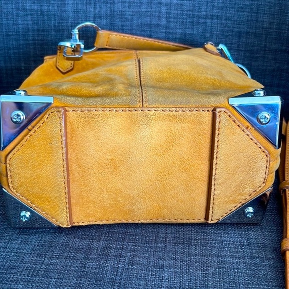 Alexander Wang Mustard Suede Cross Body Bag - Picture 4 of 7